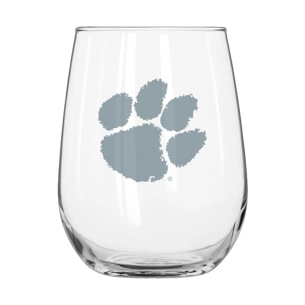  Clemson | Clemson Frost Curved Beverage Glass | Alumni Hall