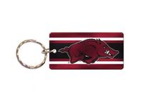  Razorbacks | Arkansas Rectangle Ua Stripes Key Chain | Alumni Hall