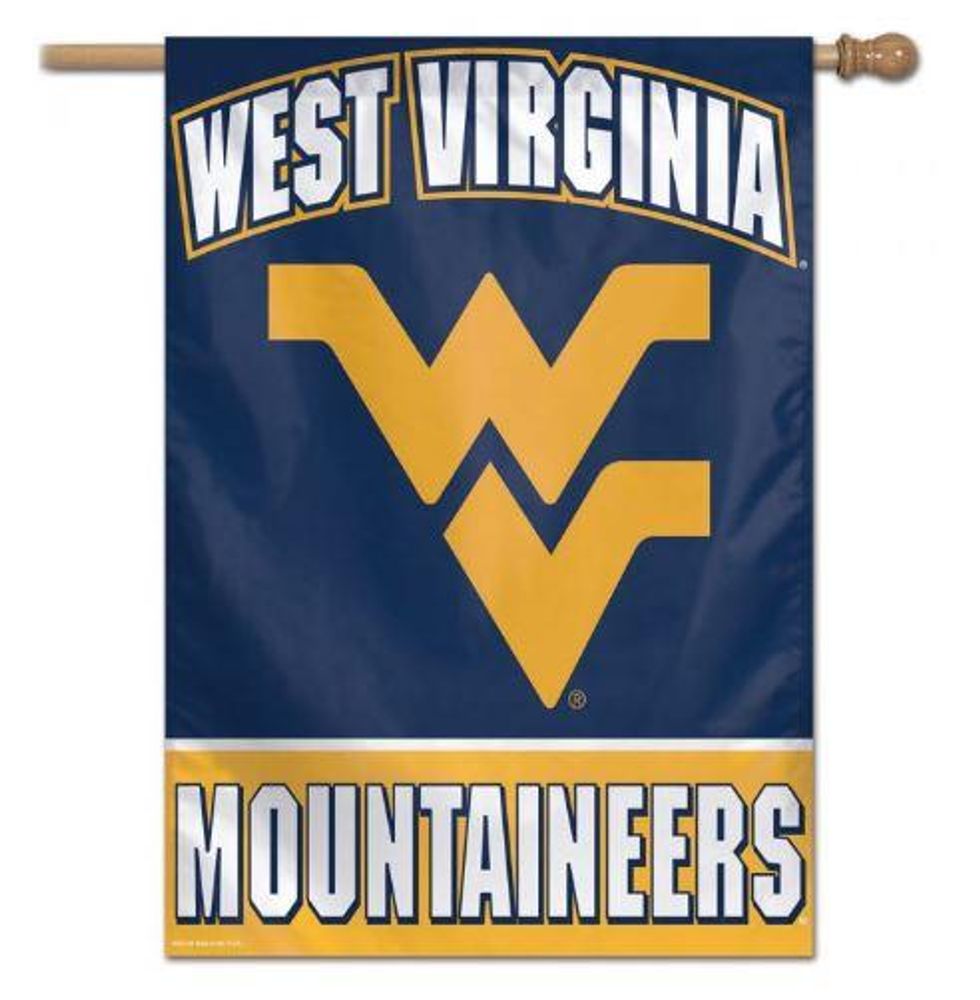  Wvu | West Virginia Vertical House Flag | Alumni Hall