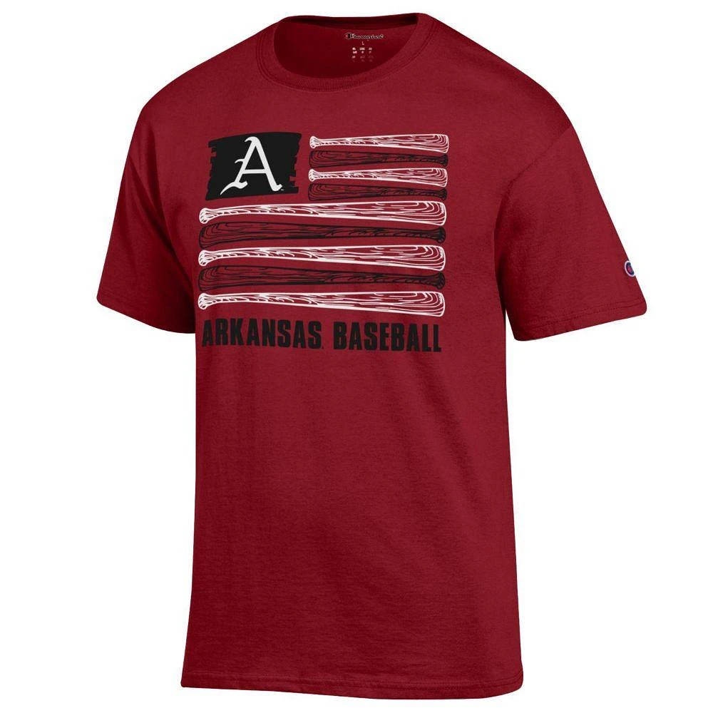 Arkansas Champion Baseball Flag Tee