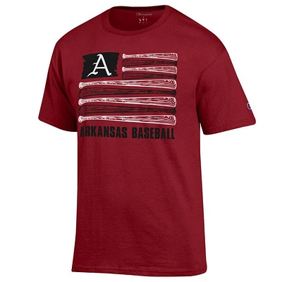 Arkansas Champion Baseball Flag Tee