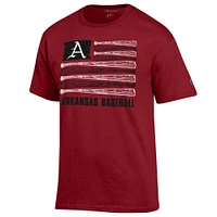 Arkansas Champion Baseball Flag Tee