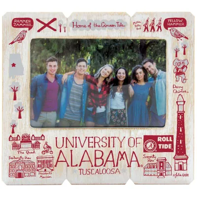  Bama | Alabama Julia Gash 4 X 6 Inch Distressed Picture Frame | Alumni Hall