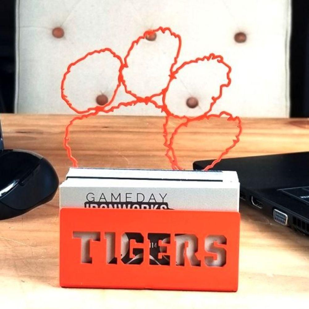  Clemson | Clemson Paw Logo Business Card Holder | Alumni Hall