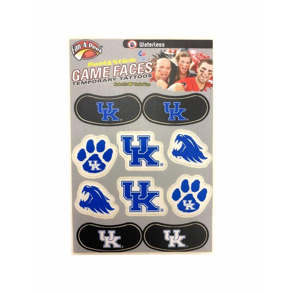  Cats | Kentucky Waterless Game Face Decals Combo Pack | Alumni Hall