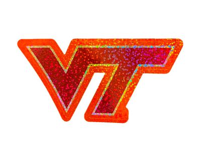  Vt | Virginia Tech Shimmer Decal | Alumni Hall