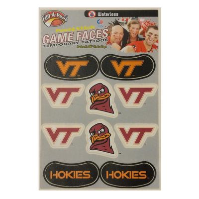  Vt | Virginia Tech Temporary Face Tattoos | Alumni Hall