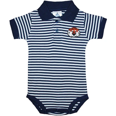 Auburn Infant Striped Polo Bodysuit