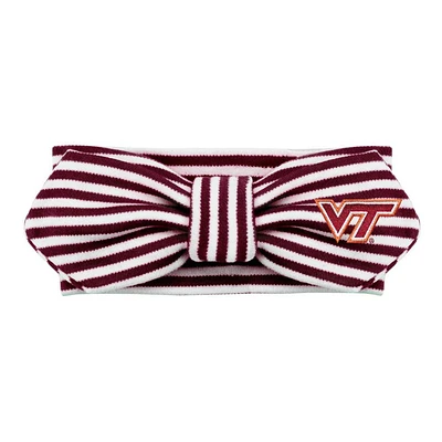 Virginia Tech Infant Creative Knitwear Striped Knot Headband