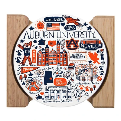 Auburn Tigers Julia Gash Drink Coasters (4 Pack)