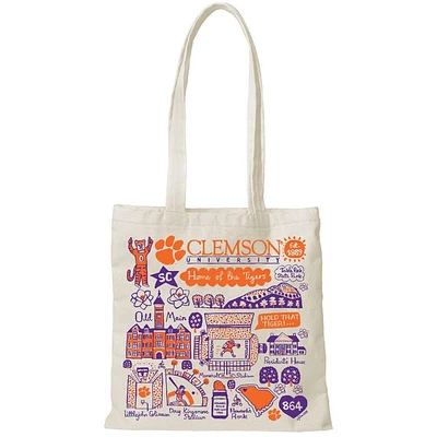 Clemson Tigers Julia Gash Slim Canvas Tote