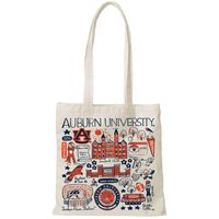  Aub | Auburn Tigers Julia Gash Slim Canvas Tote | Alumni Hall