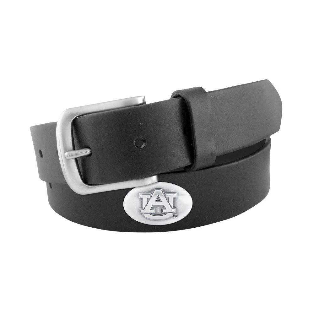 Auburn Zep-Pro Black Leather Concho Belt
