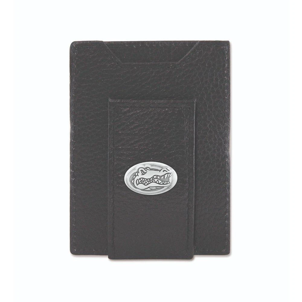 Florida Zep-Pro Black Leather Concho Front Pocket Wallet