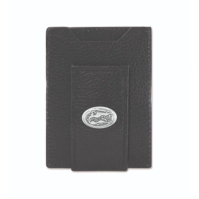 Florida Zep-Pro Black Leather Concho Front Pocket Wallet