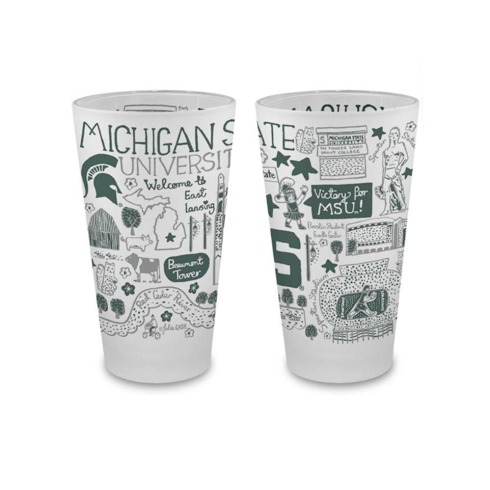  Spartans | Michigan State Julia Gash 16oz Frosted Pint Glass | Alumni Hall