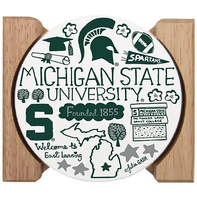Michigan State Julia Gash Drink Coasters (4 Pack)
