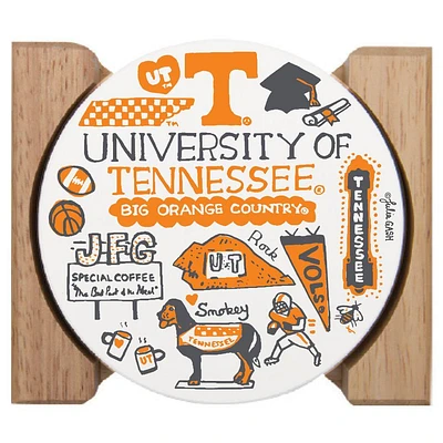 Tennessee Vols Julia Gash Drink Coasters (4 Pack)