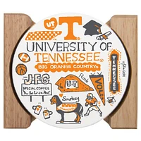 Tennessee Vols Julia Gash Drink Coasters (4 Pack)