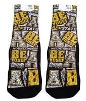 App | Appalachian State Rock ' Em Logo Sketch Socks Alumni Hall