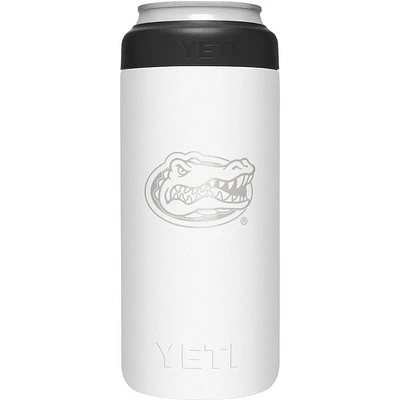 Florida Yeti White Primary Logo Slim Colster