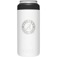 Alabama Yeti White Primary Logo Slim Colster