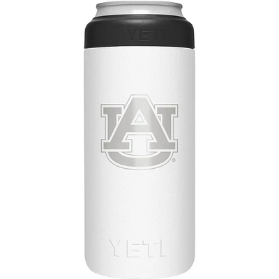 Auburn Yeti White Primary Logo Slim Colster