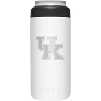 Kentucky Yeti White Primary Logo Slim Colster