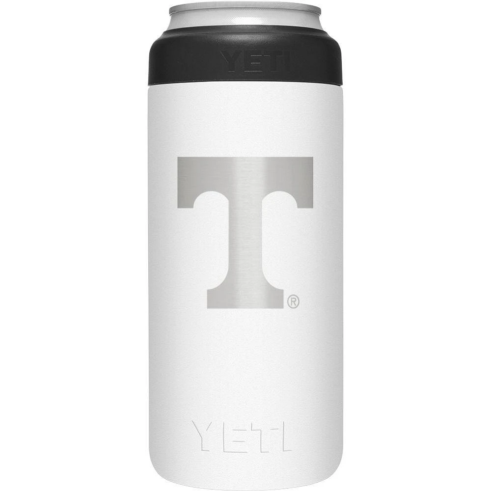 Tennessee Yeti White Primary Logo Slim Colster