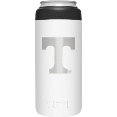  Vols | Tennessee Yeti White Primary Logo Slim Colster | Alumni Hall