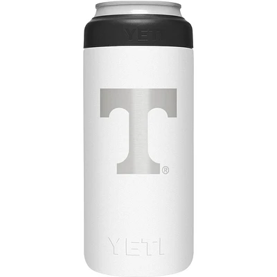 Tennessee Yeti White Primary Logo Slim Colster