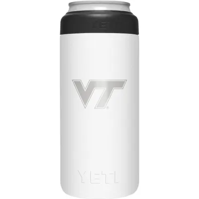  Hokies | Virginia Tech Yeti White Primary Logo Slim Colster | Alumni Hall