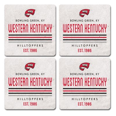  Wku | Western Kentucky Legacy 4pk Parallel Coaster | Alumni Hall