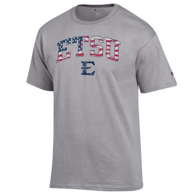 ETSU Champion Arch Flag Fill Americana Tee