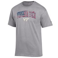 Virginia Tech Champion Arch Flag Fill Americana Tee