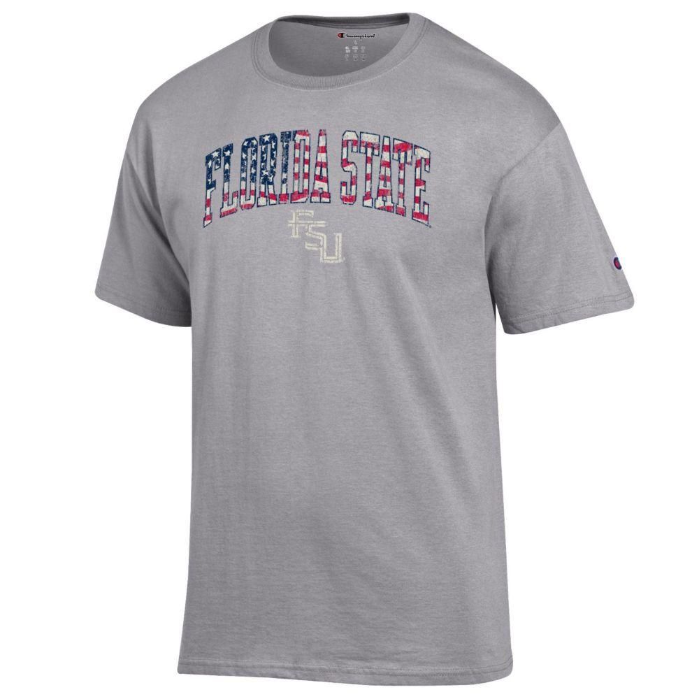 Florida State Champion Arch Flag Fill Americana Tee