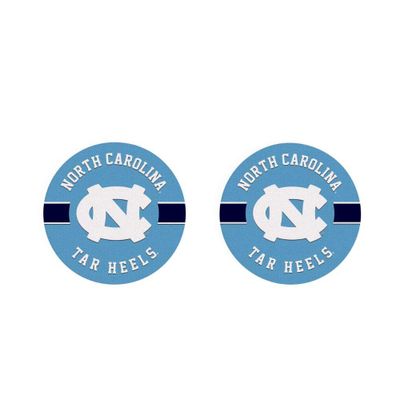  Unc | Unc 2pk Striped Car Coaster | Alumni Hall