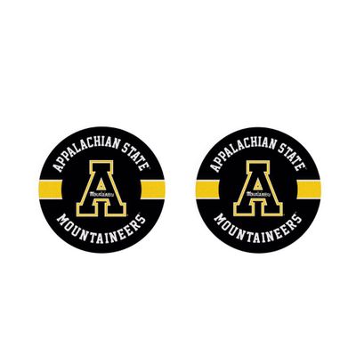  App | Appalachian State 2pk Striped Car Coaster | Alumni Hall