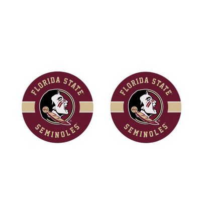 Florida State 2-Pack Striped Car Coaster