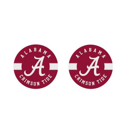  Bama | Alabama 2pk Striped Car Coaster | Alumni Hall