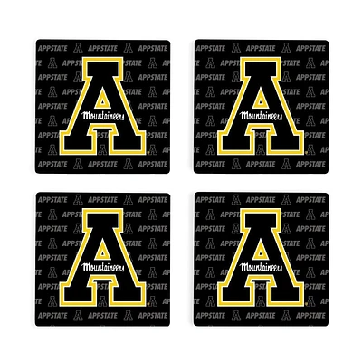 Appalachian State 4pk Primary Repeat Logo Coaster