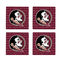 Florida State 4-Pack Primary Repeat Logo Coaster