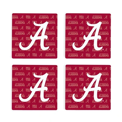 Alabama 4pk Primary Repeat Logo Coaster