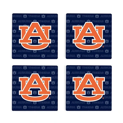 Auburn 4pk Primary Repeat Logo Coaster