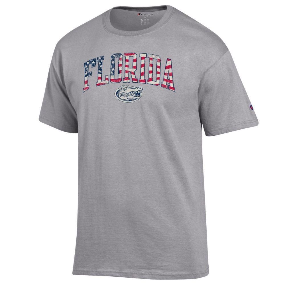 Gators | Florida Champion Arch Flag Fill Americana Tee Alumni Hall