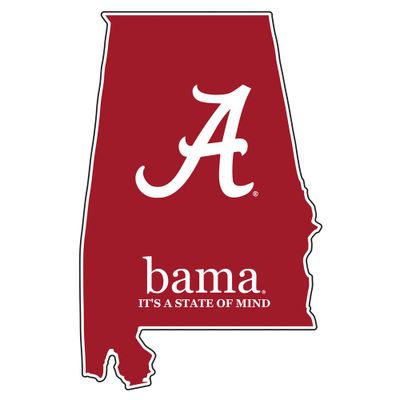  Alabama State Of Mind Decal (4 )