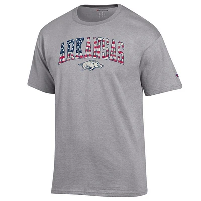 Arkansas Champion Arch Flag Fill Americana Tee