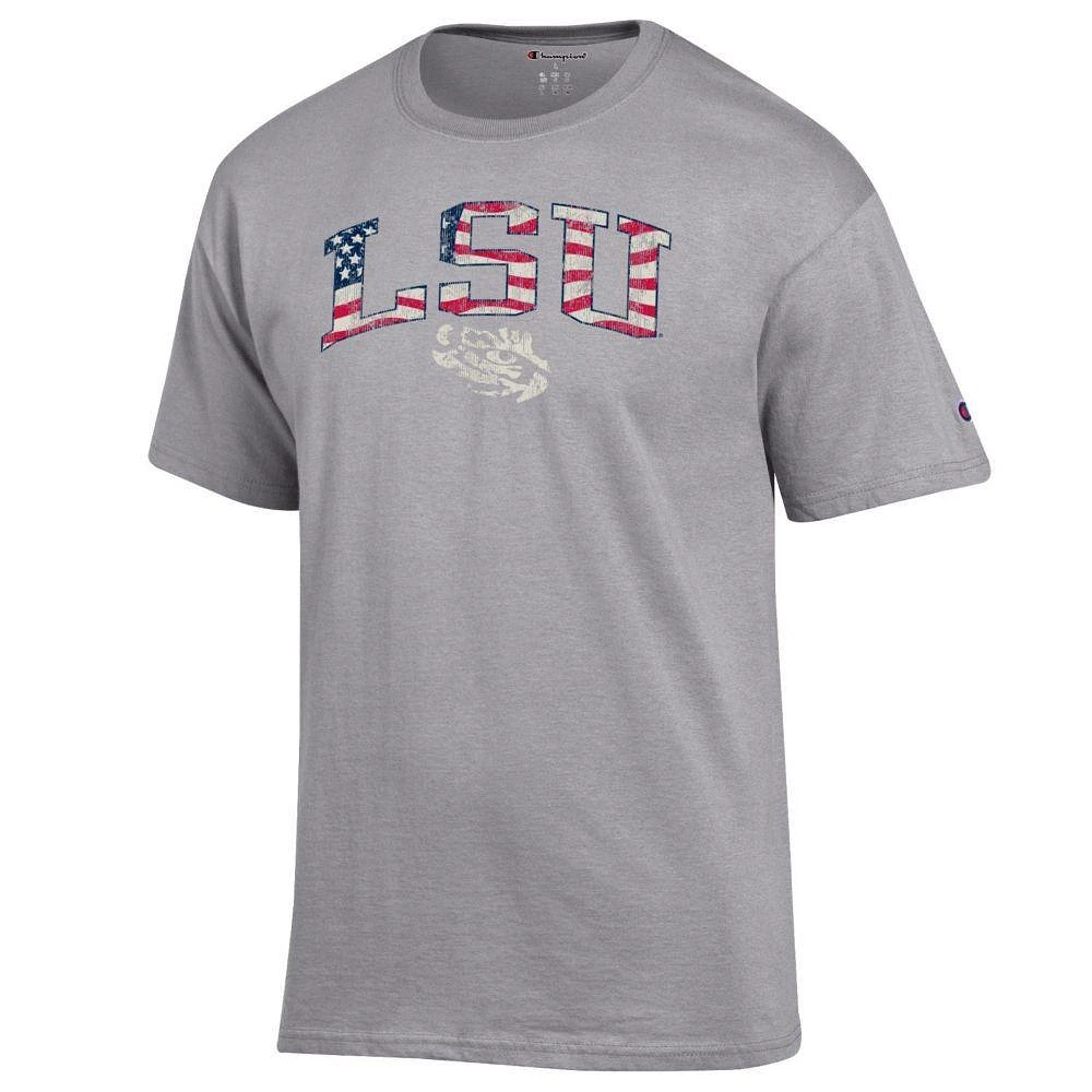 LSU Champion Arch Flag Fill Americana Tee