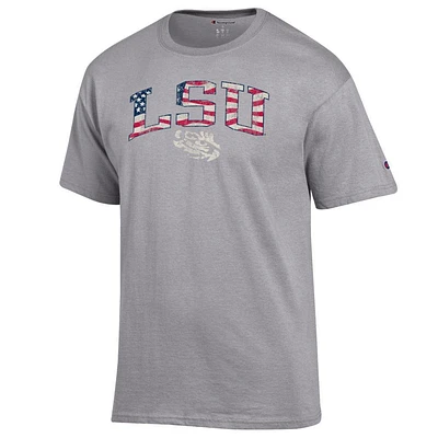 LSU Champion Arch Flag Fill Americana Tee
