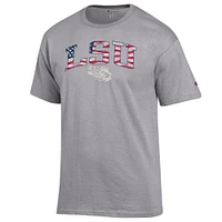 LSU Champion Arch Flag Fill Americana Tee